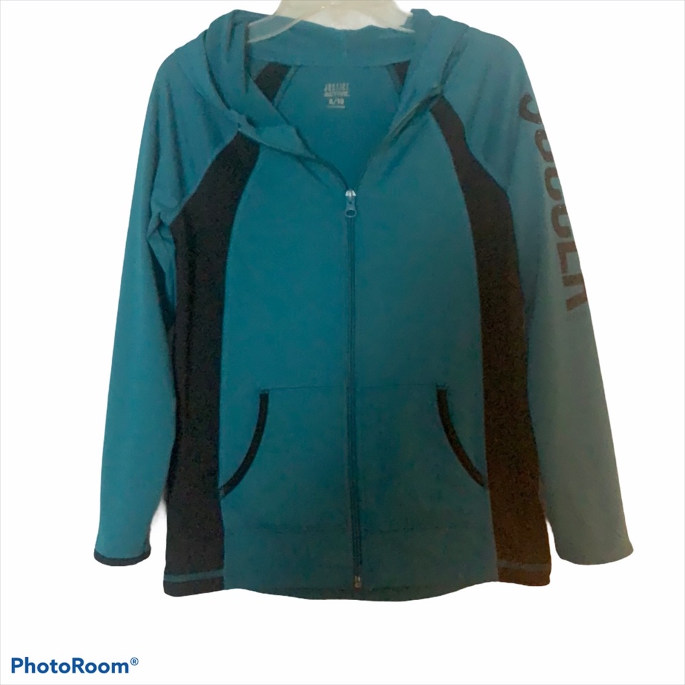 Justice Active full zip soccer Hoodie 8/10